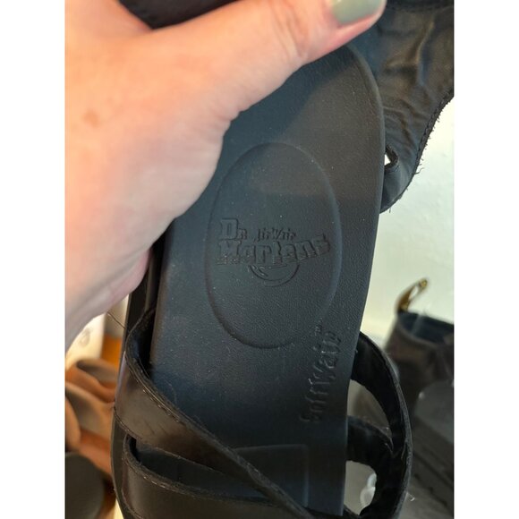 Dr. Martens Blaire Fisherman Sandals Black Hydro Leather Adjustable Ankl… - Picture 10 of 15